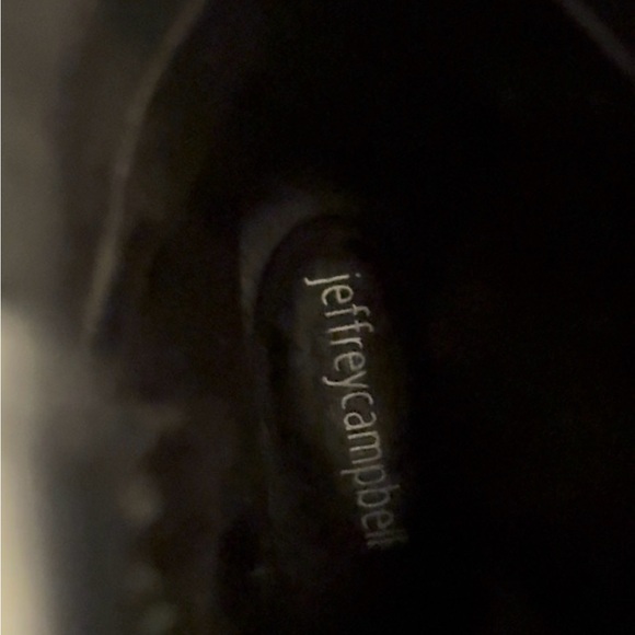 Jeffrey Campbell Black Combat Boots with Silver Accents - Picture 9 of 11